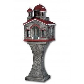 Εκκλησάκι μεγάλο τεχνοτροποία, γκρι..